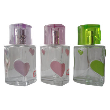 50ml en forma de corazón botella de perfume de diseño (KLN-11)